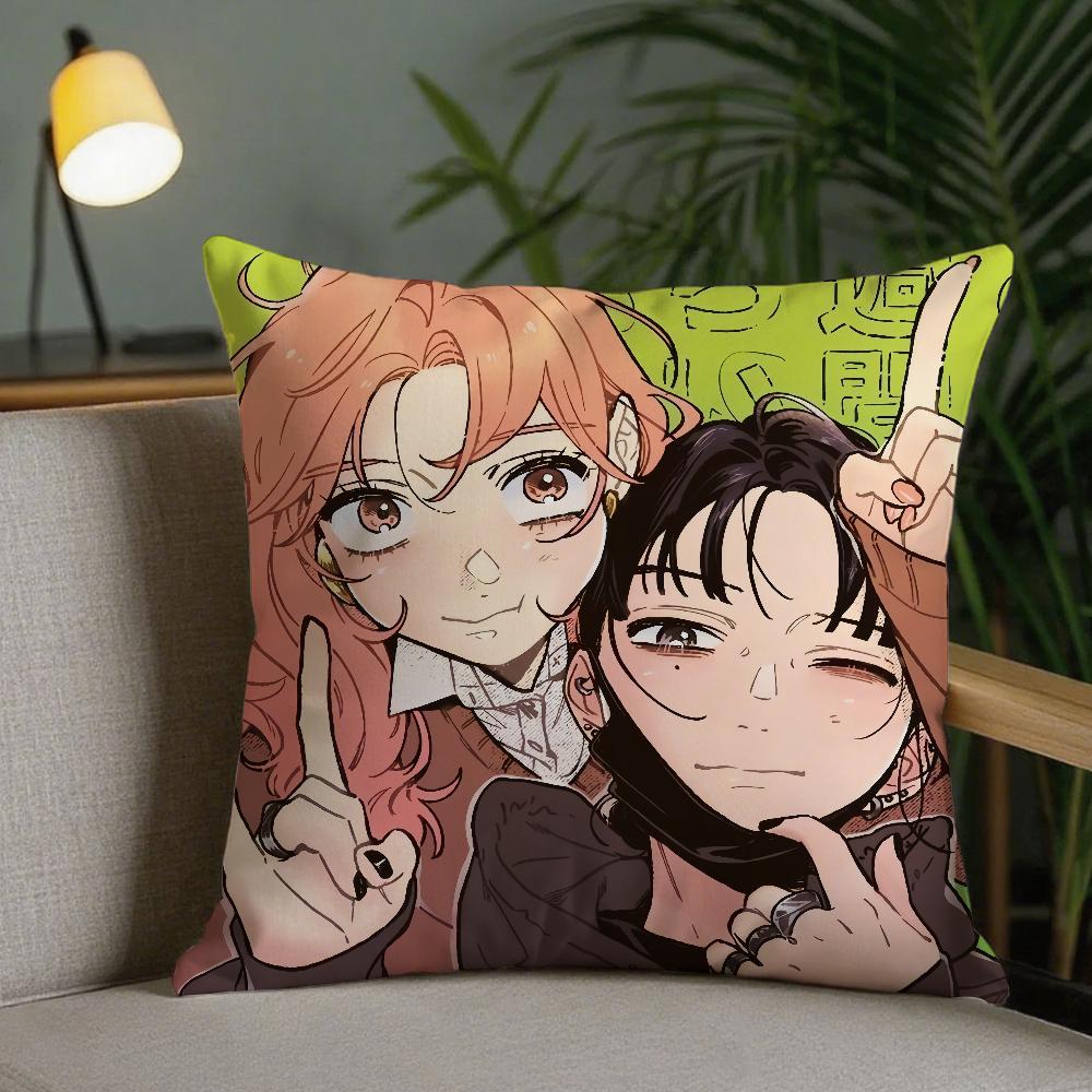 AAya OOosawa KKoga MMitsuki Pillow Case Square DoubleSided Printing Sofa Cushion Cover Pillowcase Bedroom Bedside
