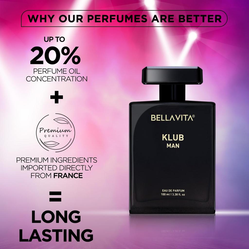 Bella Vita Luxury KLUB Long Lasting Eau De Parfum 100ml