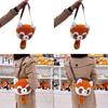 Ailurus Fulgens Cartoon Raccoon Kids Shoulder Bag With Plush Toy For Girls And Preschool Use