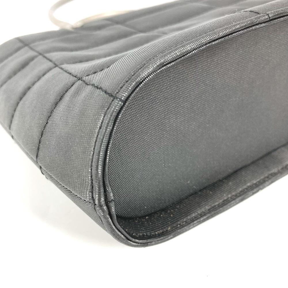 CHANEL Metal Handle Chocolate Bar Bag Tote Bag Hand Bag Nylon gray