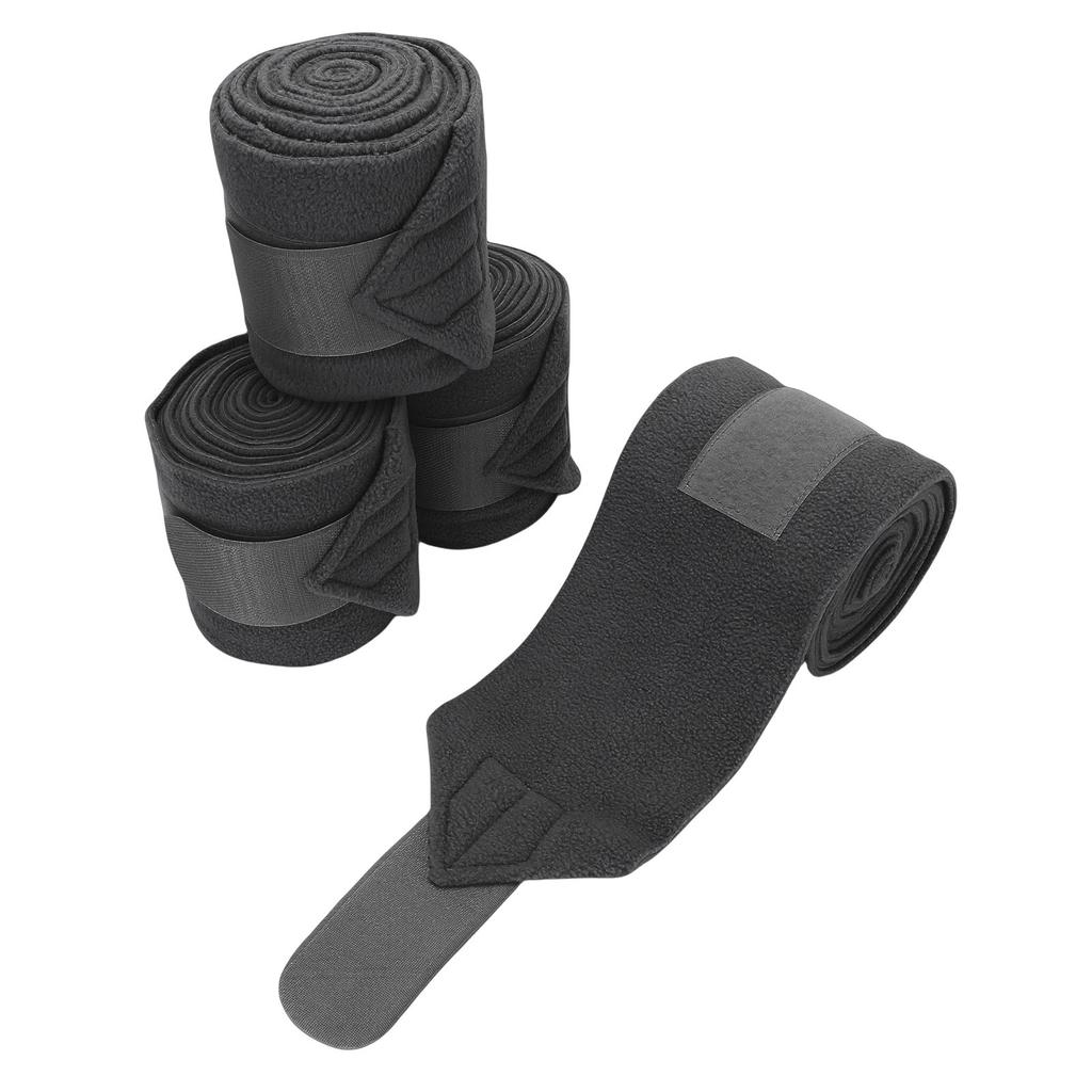 4PCS Horse   Leg Wraps 9.8FT Soft Fleece Protective Equestrian Leg Bandages for Horse Supplies