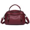 New Retro Washed Leather Bag for Middle Aged Women's Mom's Bag, One Shoulder Handheld Crossbody Women's Bag