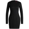 Womens/Ladies Kalypso Crew Neck Long-Sleeved Mini Dress
