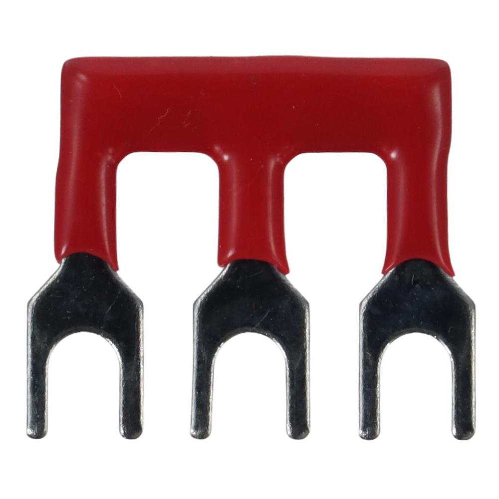 20pcs Fork Type Jumper Block Terminal Strips 400V 15A Jumper Block Workshops Fork Terminal Strip