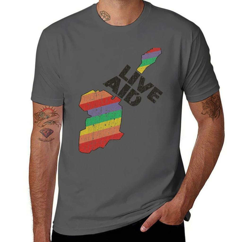 Live Aid T-Shirt t shirts for man graphic vintage t shirt man designer T-Shirt
