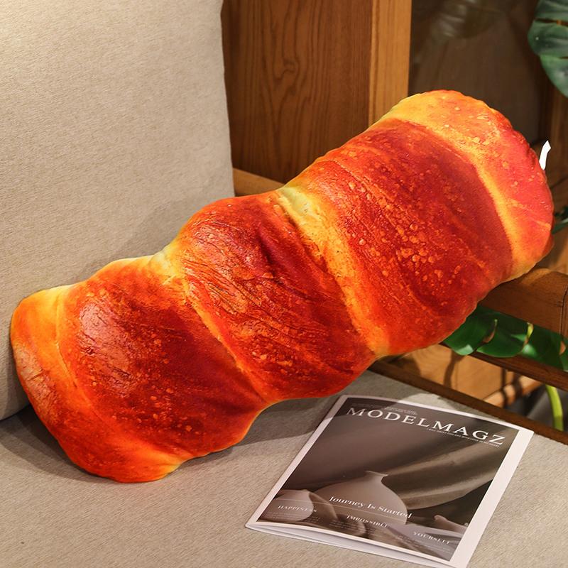 Plusieurs Styles Jouet en Peluche Pain Simulé Oreiller en Peluche Pain Français Sac Rempli Baguette Croissant Hotdog Coussin Compagnon de Sommeil 40cm