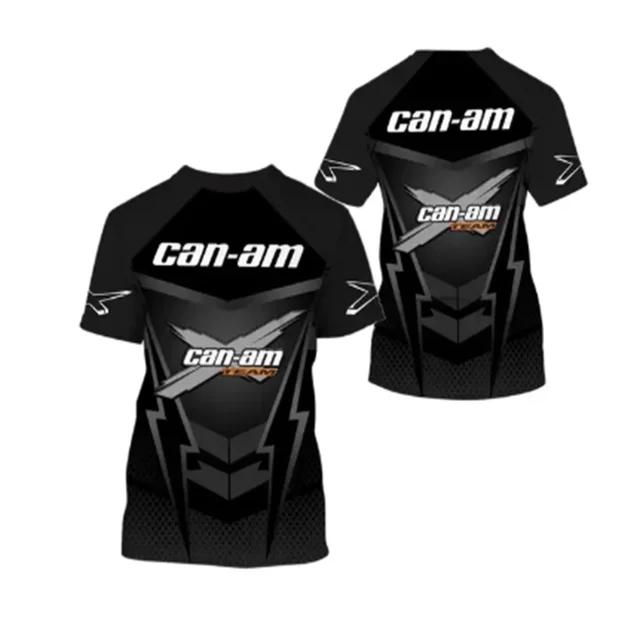 Summer Men's T-shirt Brp Can Am 3D Print Fashion Off Road Personality Short Sleeve Tees Funny Harajuku Street Style Tops