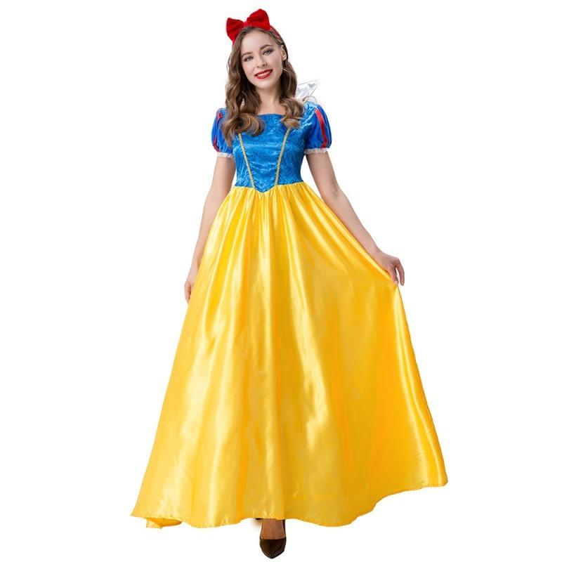 New Halloween costumes, long dresses for the dark-tattooed court ball, stage performance Snow White character