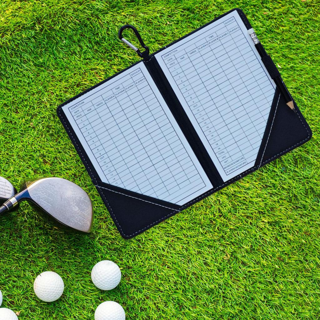 Golf Scorecard Holder ,Yardage Book Cover, Portable , Cover Score Card Notebook for