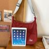 Solid Color Large Capacity Shoulder Bag Women's Crossbody Bag Men Commuter Tote Bag
