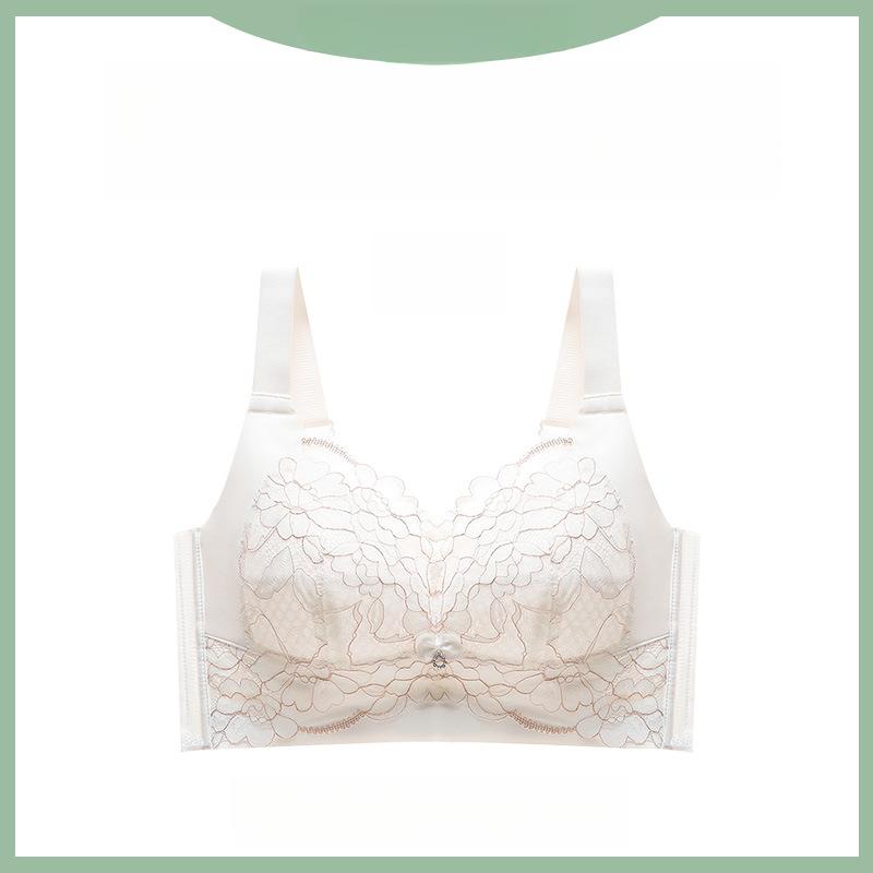 Gather Bra Women's Anti Sagging Summer Thin Underwear Women's Collection Accessory Breast Adjustment Plus Size Bra