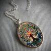 Pendant Tree of Life Oval, Elegant Vintage Romantic Jewelry Necklace