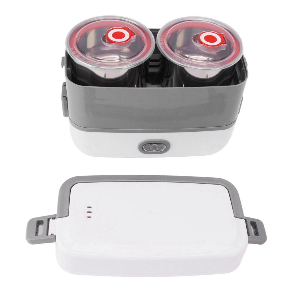 Electric Lunch Box 2 Layers 4 Stainless Steel Inner Liner Portable Leakproof Heated Lunch Box for