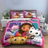 Colorful Cartoon Cat Bedding Set Bedding Duvet Cover Set Duvet Cover Pillowcases (1 * Duvet Cover 2 * Pillowcases, Without Duvet Insert)