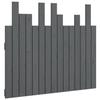 VidaXL Tête de lit murale Gris 95,5x3x80 cm Bois massif de pin 824785