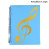 Flexible 20 Pages Piano Music Score Folder A4 Music Book Clip Sheet Note Folder Piano Paper Sheets Music Binder For Practice