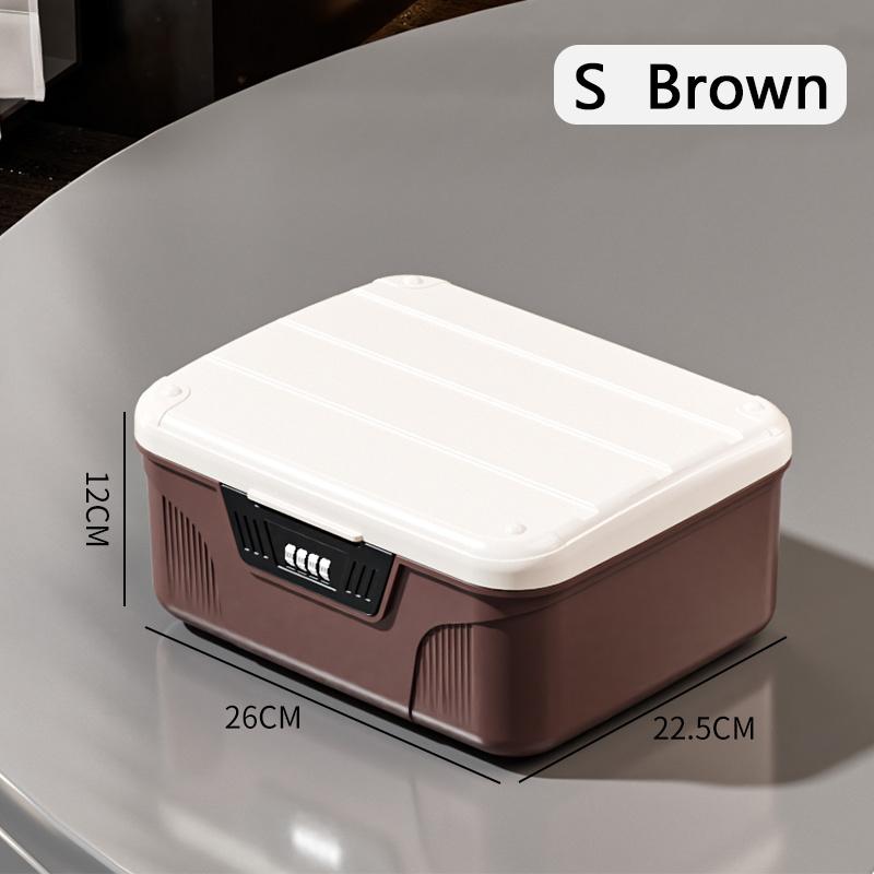 

Ящик для хранения паролей большой емкости для домашнего использования, многослойный ящик для хранения сертификатов конфиденциальности, студенческое общежитие с замком