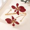 Elegantes Einfaches Offenes Blumenarmband Manschettenarmband Für Damen Mädchen Vintage Emaille Glasur Handwerk Blumen Armring Party Schmuck Geschenk