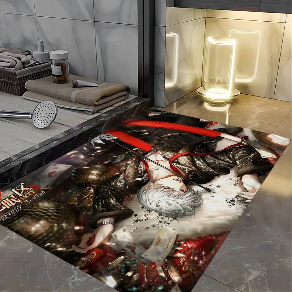 Anime Light and Night Hallway Carpet Washable Non-Slip Living Room Sofa Chairs Area Mat Kitchen Doormat Area Rug