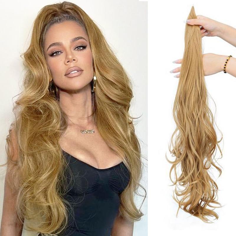 Ponytail Extension Flexible Wrap Around Hair Piece  Long Wavy Curly Hair Extensions for Women