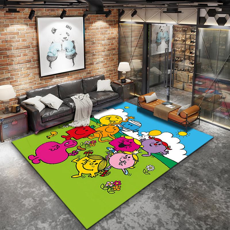 Mr Men Little Miss Carpet Rug For Living Room Bedroom Home Sofa Decoration Kids Play Nonslip Floor Mat