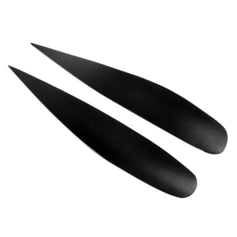 For Mitsubishi Lancer Ralliart 2004-2006 Glossy Black Car Sticker Front Headlights Eyebrow Eyelid Trim Cover
