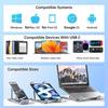 8-in-1 Halter Dockingstation Aluminiumlegierung Laptop Halter Hub TYPE-C zu HDMI Adapter 4K PD100W USB3.0 5Gbps Hub USB Verteiler
