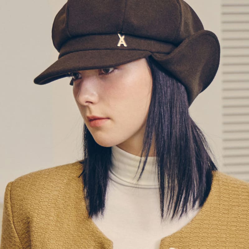 

VARZAR VA Stud Fly Кепка газетчика Коричневая FREE