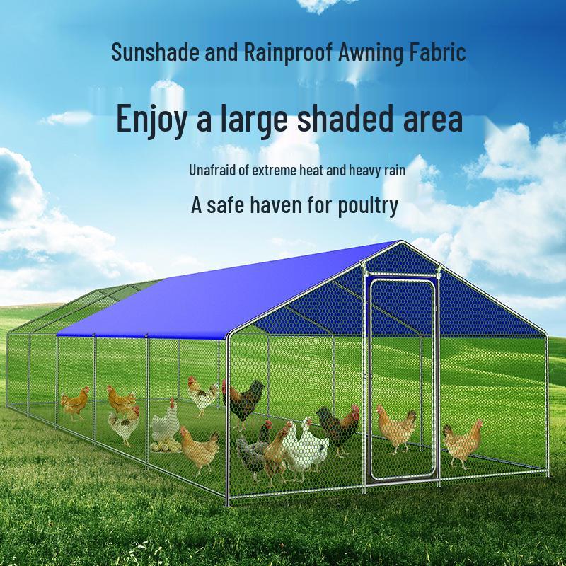Large Outdoor Pigeon & Chicken Coop, Rabbit/Dog Pet Cage with Anti-Weasel Iron Net
