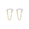 Pearl Tassel Ear Clips for Women - Sweet Fairy Style, No-Pierce Design
