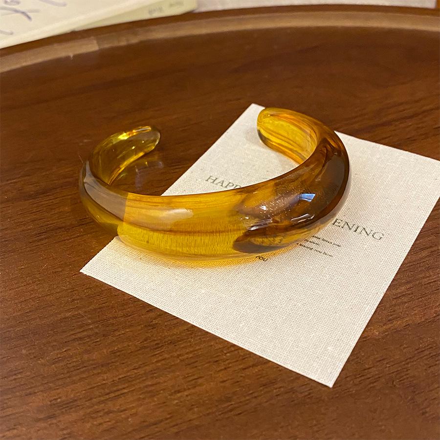Dopamine Glossy Gradient Ruyi Bangle - Simple, Fashionable, Gentle Temperament Jewelry.