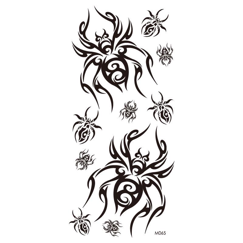 Realistic Bright Animal Totem Waterproof Rose Tattoo Stickers
