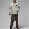 Jordan X PSG SS24 Logo Fleece Hoodie Men Tops Light-Bone DZ2924-072