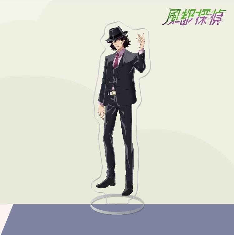 Anime akrila statīvs darbības figūras rotaļlieta Futo detektīvs PVC lāzera darbvirsma Hidari Shotaro statīvs modelis rotaļlietas dāvana