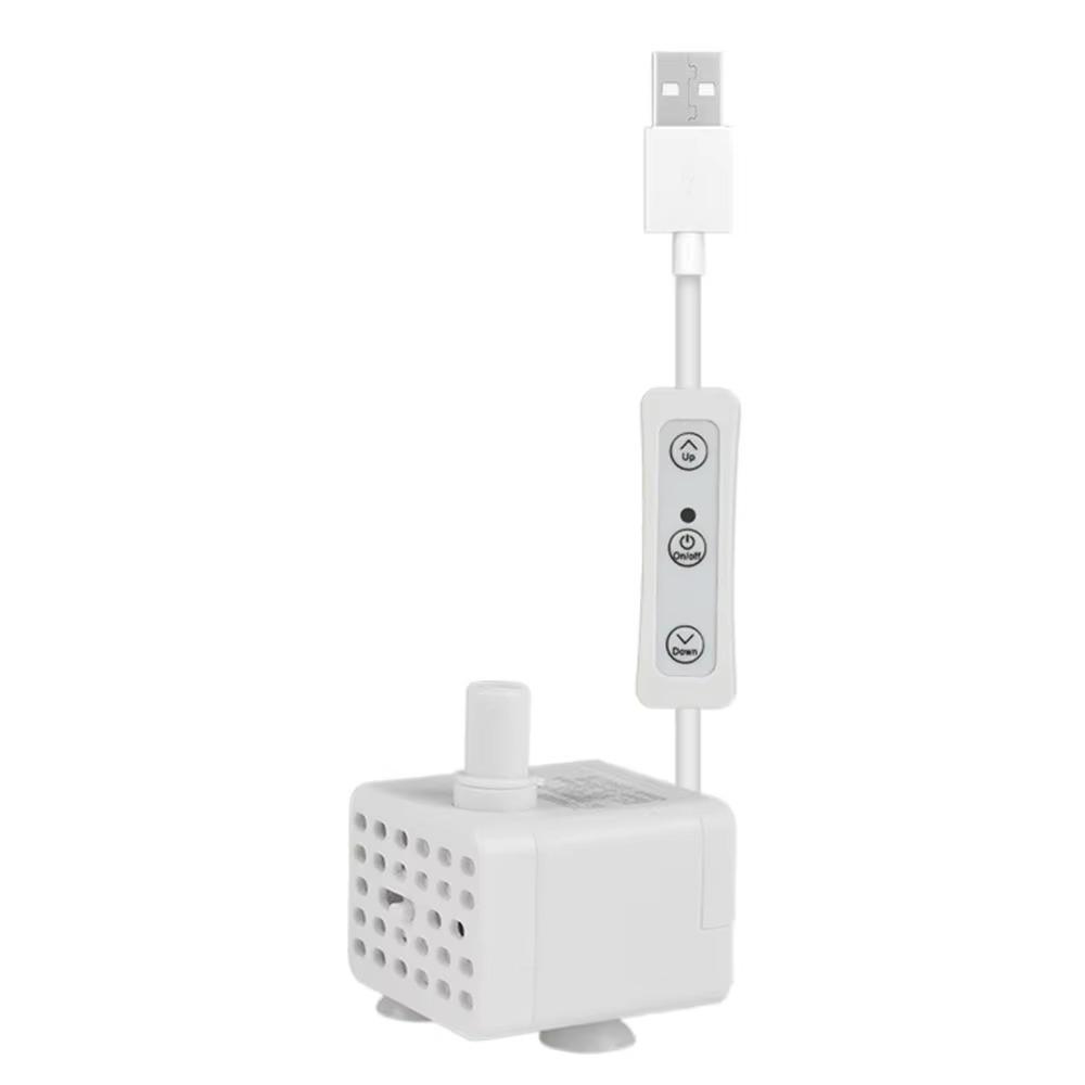 3W Small Circulating Filtration Pump USB Charging Pet Water Dispenser Pump  for Fish Tank
