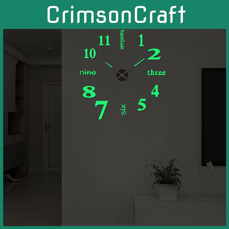 3d Modern Wall Clock Mirror Sticker Acrylic Number Clocks For Home Decoration