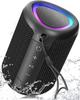 Burutpike Portable Bluetooth 5.3 Speaker with LED Lighting, IPX7, Dual-Speaker Pairing