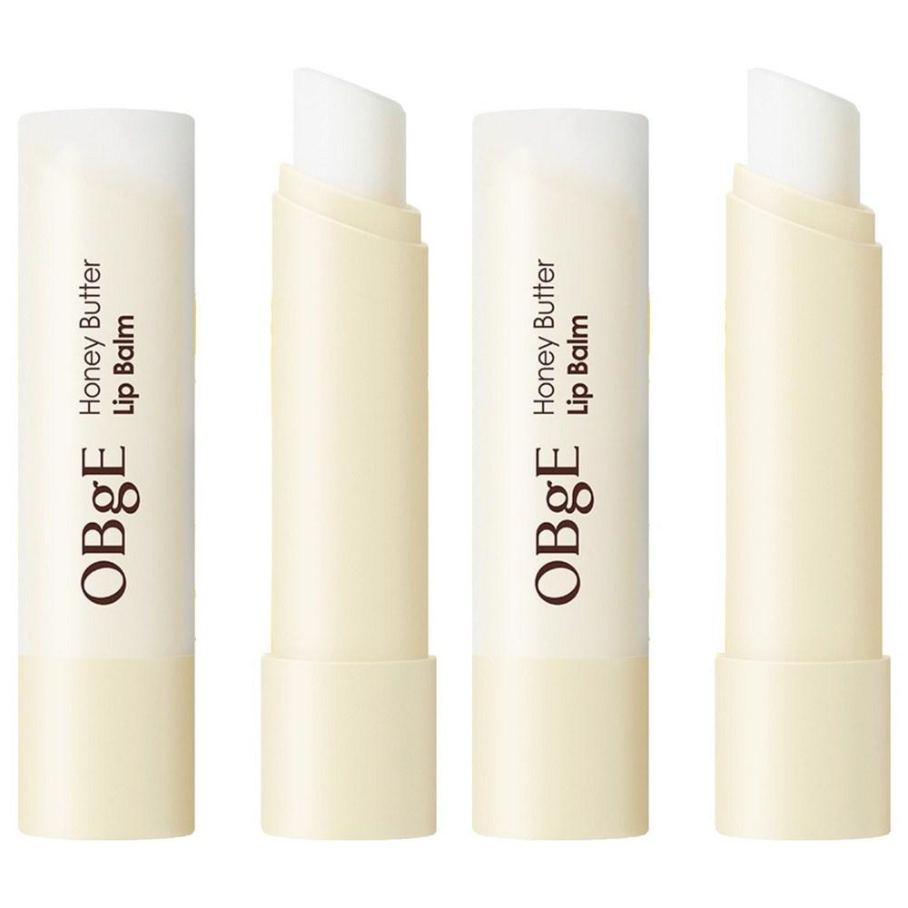 OBge Honey Butter High Moisturizing Lip Balm 3g Colorless 2 Pcs
