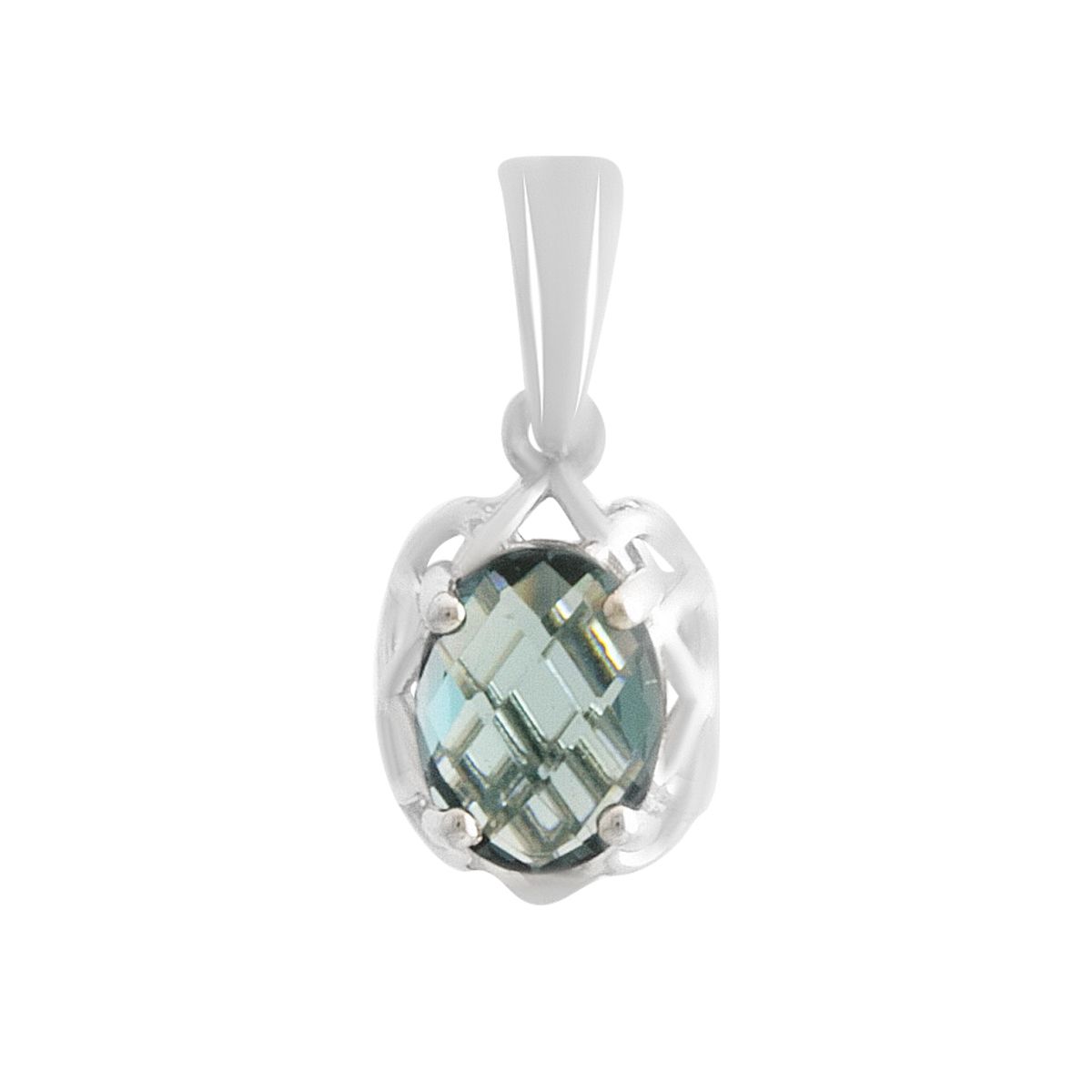 

Срібна підвіска з топазом Лондон Блю 0.917ct (2177999) синій