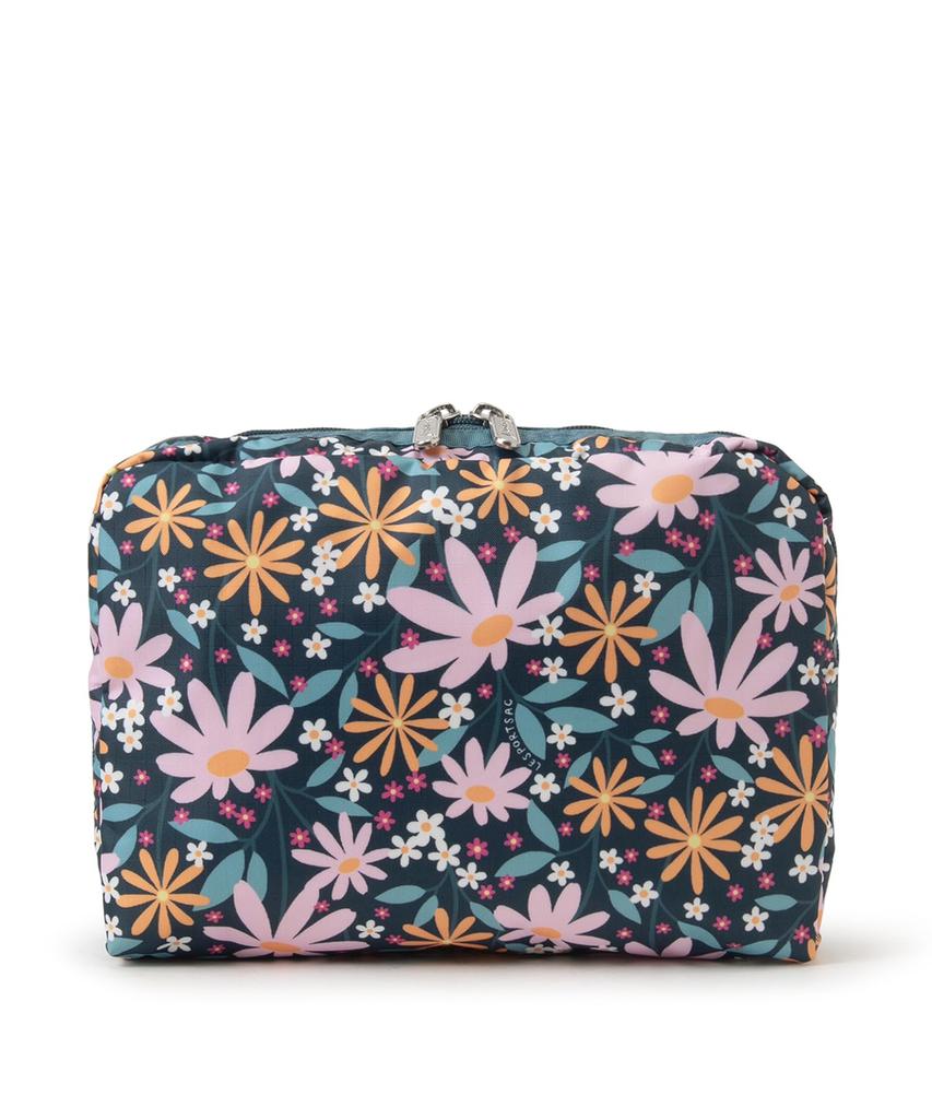 EXTRA LARGE RECTANGULAR Daisies COSMETIC/7121/Retro