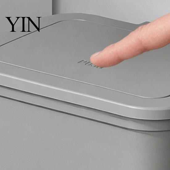 Narrow Trash Can Pedal Can, with Dual-mode Lid, Easy Access Garbage Compact Recycling Bin Odor-proof Slim Solid Color Waste Basket, for Bathroom