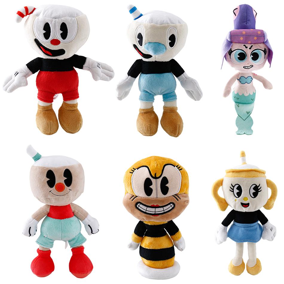 25cm Adventure Game Cuphead Plush Toy Mugman The Devil Legendary Chali Plush Dolls Toys for Children Gifts Christmas present