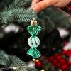 6pcs/box Decorative Christmas Candy Pendants Plastic Christmas Candy Ornaments  New Year