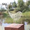 Handcrafted Iron Bird Figurine Wire Figurine, Minimalist Hollow Metal Sculpture, Stable Desk Accessory Rustproof Tabletop Decor for Bookshelf,
