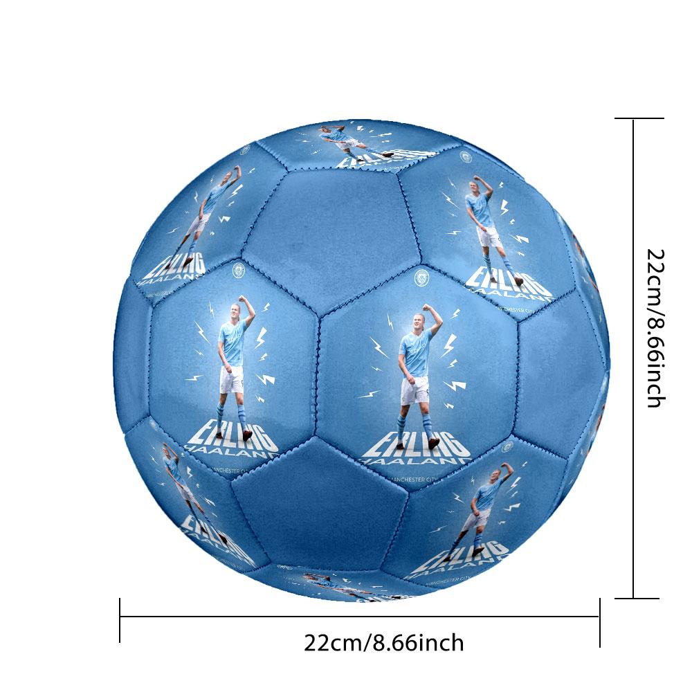 1PC Haaland Attaccante Definitivo taglia 5 pallone da calcio Pallone da Calcio Indoor Praha Colorato Per Tutte le Età Cucito a Macchina PVC Pronto per la Competizione Durevole Alto Rimbalzo