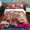 3PCS pop Lady music 3pcs Bedding,Including 3PCS Duvet Cover And 2pcs Pillowcases Perfect for Christmas,Ideal for Bedroom, Dormitory