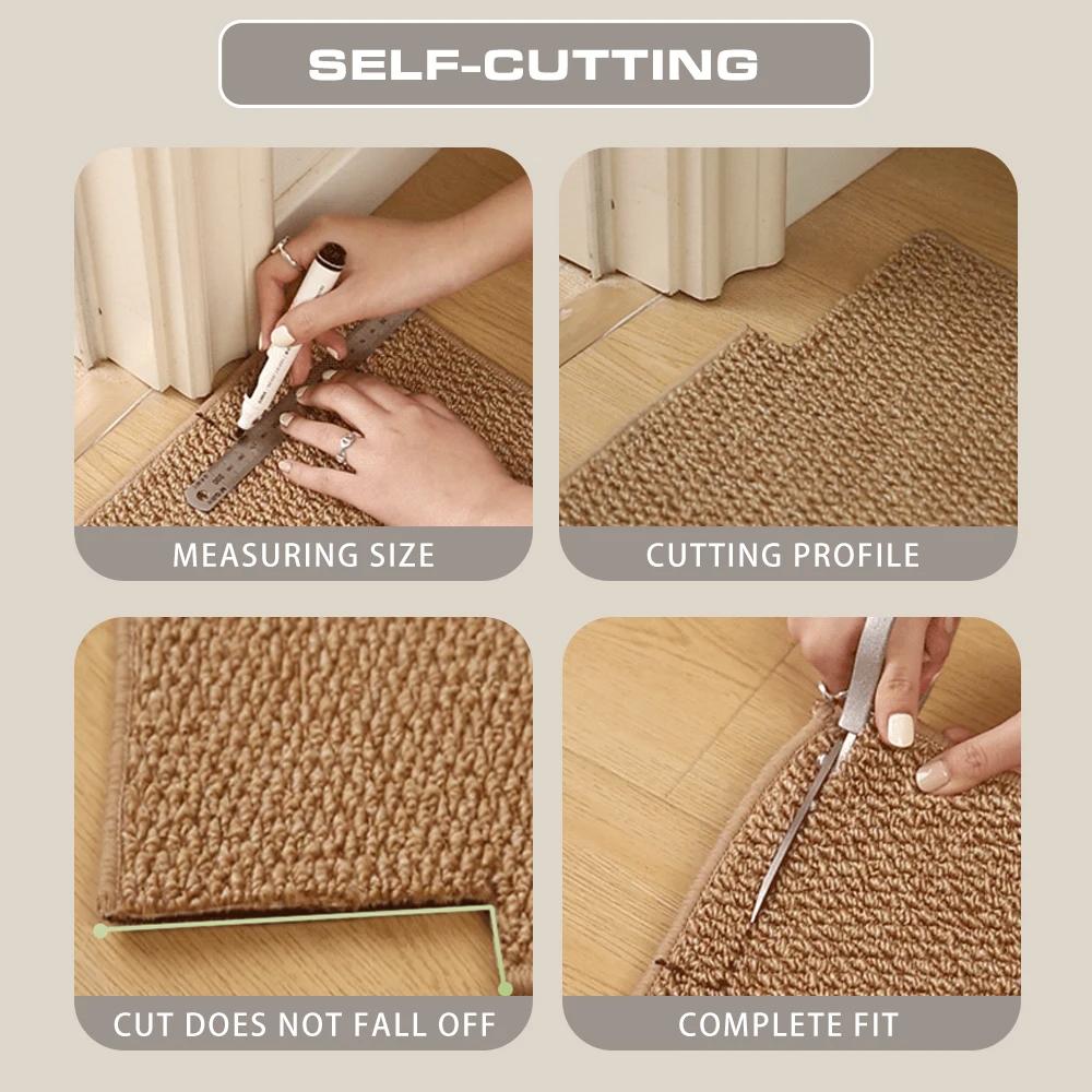 New Absorbent Door Mat Geometric Patterns Stain and Fade Resistant Entrance Welcome Carpet Suitable for Indoor and Outdoor Use