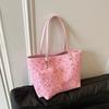 Street Style Large Capacity Pu Tote Bag For Daily Use Womens Shoulder Handbag