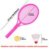 2pcs Mini Badminton Racket & 1pc Badminton 1pc Table Tennis Two Person Interactive Universal Sports Game Birthday Gifts