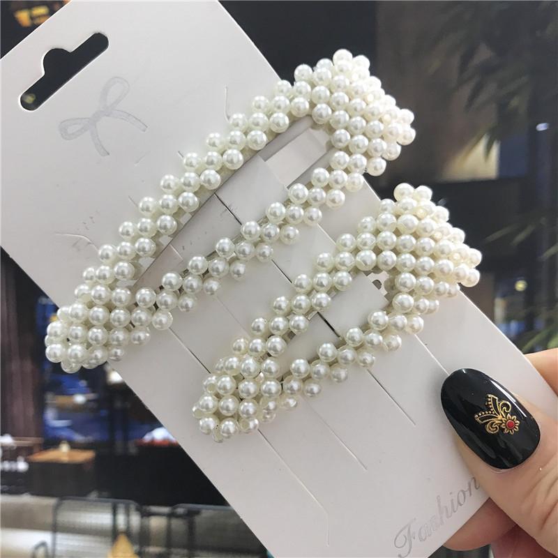 5pcs Sweets Hairpins Pearls Hair Clips for Women Fashion Barrettes Headwear Girls Hair Accessorie Bands